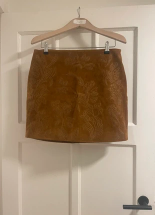 Suede look skirt, marque: Costes, état: Très bon état, taille: L / 40 / 12, 7,50 €, 8,58 € Protection acheteurs incluse