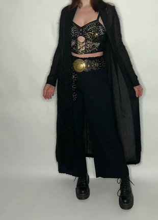 1990s black sheer whimsigoth witch gipsy alt grunge goth fairy bohemian archive japandi kimono, merk: Vintage, staat: Goed, maat: M / 38 / 10, € 17,50, € 19,08 inclusief Kopersbescherming Pro