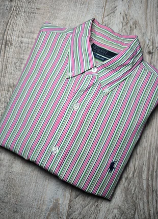 Ralph Lauren – Chemise rayée multicolore – Vert/Rose/Blanc – Taille S (Homme), marca: Ralph Lauren, estado: Muito bom, tamanho: S, €32.90, €35.25 inclui Proteção do Comprador