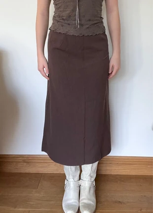 Womens UK10 brown vintage George maxi skirt, brand: George, condition: Very good, size: S / UK 8-10, £6.00, £7.00 includes Buyer Protection