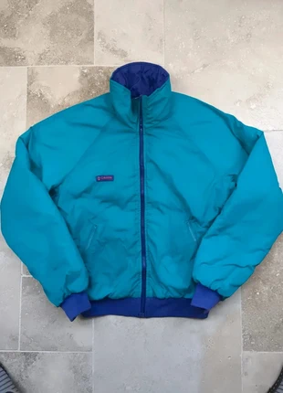 Vintage Columbia Jacket 90s - Femme M - Turquoise et bleu violacé, marque: Columbia, état: Bon état, taille: M, 20,00 €, 21,70 € Protection acheteurs (Pro) incluse
