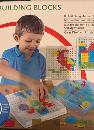 Jeu de mosaïque à visser, brand: Building Block, condizioni: Ottime, taglia: 3 anni / 98 cm, €4.00, €4.90 include la Protezione acquisti
