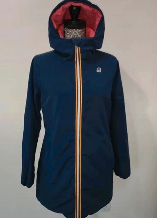 Manteau parka rembourrée réversible imperméable K-way Sophie warm double bleu rose taille S 🔥, merk: K-Way, staat: Heel goed, maat: S / 36 / 8, € 229,00, € 241,15 inclusief Kopersbescherming Pro