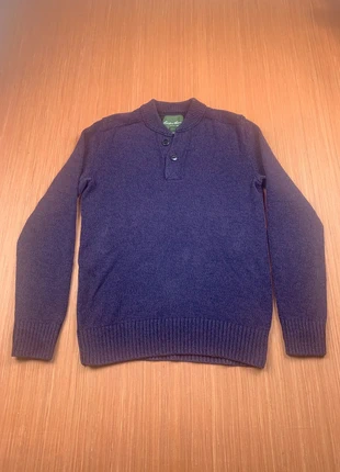 Pull violet col camionneur à boutons Eddie Bauer 100% coton taille S, brand: Eddie Bauer, condition: Very good, size: S, €19.99, €21.69 includes Buyer Protection