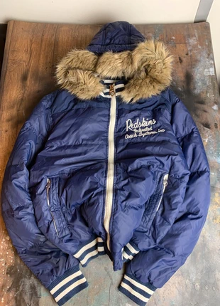 Puffer Jacket Doudoune Opium Y2K Japan Style Faux fur hood Navy Small, marque: Opium, état: Bon état, taille: S, 39,00 €, 41,65 € Protection acheteurs incluse