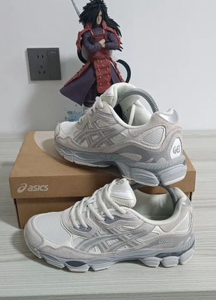 Asics Gel-NYC Cream Grey., merk: Asics, staat: Nieuw met prijskaartje, maat: 45, € 65,00, € 68,95 inclusief Kopersbescherming