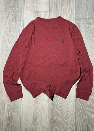 T-shirt manches longues Polo Ralph Lauren bordeaux L – logo bleu, 100 % coton, marque: Ralph Lauren, état: Très bon état, taille: S, 15,00 €, 16,45 € Protection acheteurs incluse