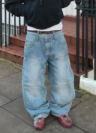 Jeans double knee y2k, marque: Opium, état: Très bon état, taille: L, 55,00 €, 58,45 € Protection acheteurs incluse