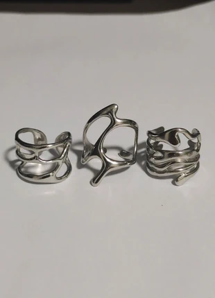 adjustable stainless steel unisex geometric hollowed ring series, brand: y2k, condizioni: Ottime, taglia: Regolabile, €13.50, €14.88 include la Protezione acquisti