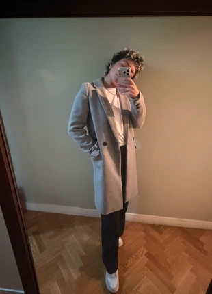 Elegant Grey Zara Coat Long -, marke: Zara, zustand: Neu, größe: XS / 34 / 6, 20,00 €, 21,70 € inklusive Vinted-Käuferschutz