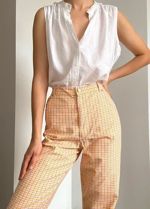 Pantalon vintage taille haute motif à carreaux, marque: Vintage Dressing, état: Très bon état, taille: S / 36 / 8, 12,00 €, 13,30 € Protection acheteurs incluse