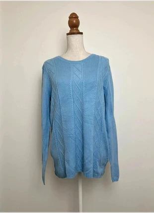 Pull en maille bleu claire automne / hiver - Laura Scott - Taille L grand (40), état: Très bon état, taille: L / 40 / 12, 12,00 €, 13,30 € Protection acheteurs incluse