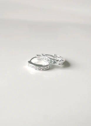 Orecchini cerchio placcati argento, staat: Nieuw zonder prijskaartje, € 8,00, € 9,10 inclusief Kopersbescherming