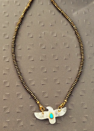 Collier Locket pyrite phenix blanc, marque: Phenix, état: Neuf sans étiquette, 70,00 €, 74,20 € Protection acheteurs (Pro) incluse