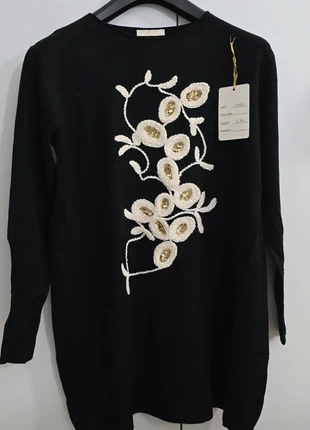 Abito/maxipull in maglia nero, brand: Vintage Dressing, condizioni: Nuovo con cartellino, taglia: L / IT 44 / EU 40, €5.00, €5.95 include la Protezione acquisti