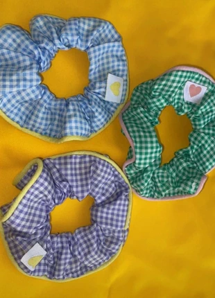 🌸lot 3 chouchou vichy neuf fait main🌸, marque: Fait Main, état: Neuf sans étiquette, 5,00 €, 5,95 € Protection acheteurs incluse