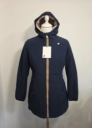 Manteau long parka rembourré réversible K-way Denise st Warm double bleu beige taille L Neuve 🔥, merk: K-Way, staat: Nieuw met prijskaartje, maat: L / 40 / 12, € 275,00, € 289,45 inclusief Kopersbescherming Pro