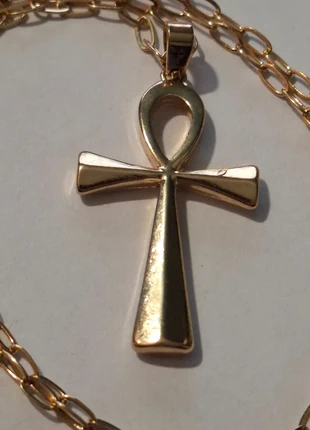 collier croix égyptienne, collier ankh, Égypte, antique, doré, pharaon, ankh, Cléopâtre, brand: Gypsy Soul, condition: Very good, €3.99, €4.89 includes Buyer Protection Pro