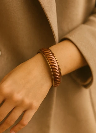 🌟Bracelet vintage 1980 cuivre rose & doré – Neuf, marca: Vintage Chic, estado: Novo sem etiquetas, €12.00, €13.30 inclui Proteção do Comprador