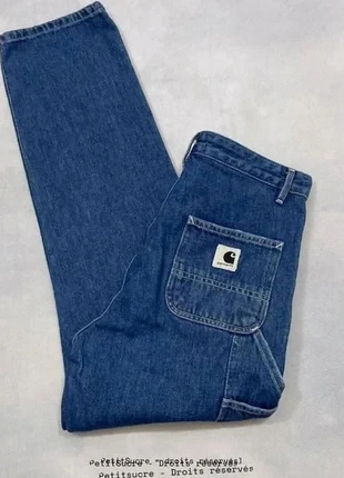 Jean Carhartt wip Bleu Marine W’ Pierce Pant 100% coton Jean Knee pant Boyfriend - S w26 /1790B, marca: Carhartt, estado: Muito bom, tamanho: S / 36 / 8, €49.00, €52.15 inclui Proteção do Comprador Pro