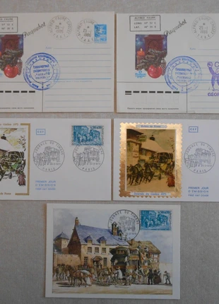 Carte avec enveloppes Journée du Timbre + Enveloppes TAFF + Feuillet N° 179, état: Très bon état, 7,00 €, 8,05 € Protection acheteurs incluse