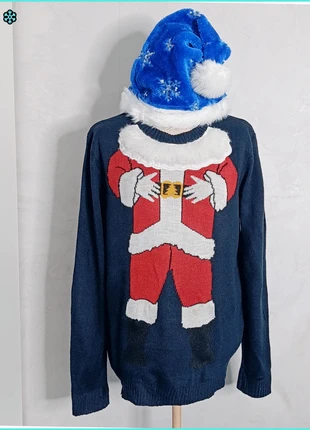 Pull de noel - La barbe du père noel - Avenue taille L, marque: Noël, état: Satisfaisant, taille: L, 12,00 €, 13,30 € Protection acheteurs (Pro) incluse