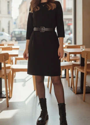 Abito Tubino Nero Zara Basic Collection - Tg XS, marca: Zara Basic, estado: Muito bom, tamanho: XS / 34 / 6, €10.00, €11.20 inclui Proteção do Comprador