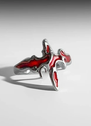 Bague gothique rouge sang en acier inoxydable style y2k Ajustable, marque: CHROME, état: Très bon état, taille: Ajustable, 9,90 €, 11,10 € Protection acheteurs (Pro) incluse