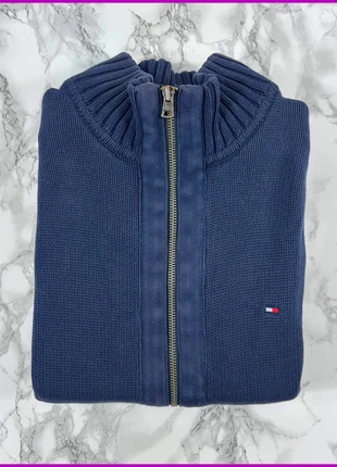 Sweat/Pull Full Zip Tommy Hilfiger Bleu marine / Col camionneur / Logo brodé / Taille S Homme, merk: Tommy Hilfiger, staat: Heel goed, maat: S, € 25,00, € 26,95 inclusief Kopersbescherming