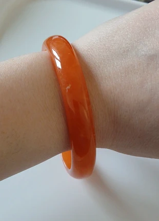 Bracelet jonc résine orange – style rétro vintage, marca: Vintage Dressing, estado: Muy bueno, 2,90 €, 3,75 € Protección al comprador Pro incluida