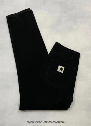 Jean Carhartt wip Noir W’ Pierce Pant 100% coton Jean Droit Knee pant Boyfriend - Xs w24 /1548R, marca: Carhartt, estado: Muito bom, tamanho: XS / 34 / 6, €49.00, €52.15 inclui Proteção do Comprador Pro