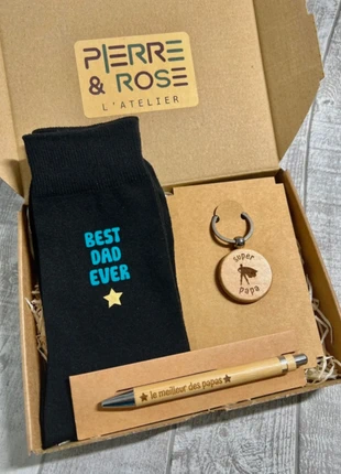 Coffret cadeau 3 pièces pour papa - idée cadeau homme, brand: Pierre et Rose, condition: Very good, size: One size, €14.90, €16.35 includes Buyer Protection Pro