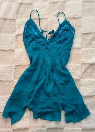 Vintage Babydoll dress with sequins, merk: Vintage Dressing, staat: Nieuw met prijskaartje, maat: L / 40 / 12, € 20,00, € 21,70 inclusief Kopersbescherming