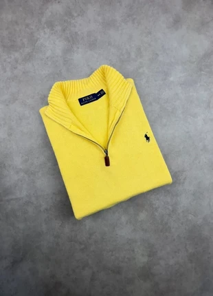 Pull 1/4 zip Ralph Lauren jaune logo brodé marine - taille M, marke: Ralph Lauren, zustand: Gut, größe: M, 34,90 €, 37,35 € beinhaltet Vinted-Käuferschutz Pro