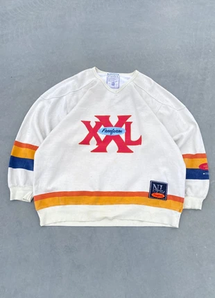 90s Vintage Jersey Starter Style Printed Crewneck Sweat Boxy Fit V Neck Varsity Sportswear White L, brand: Vintage Dressing, condizioni: Ottime, taglia: L, €24.90, €26.85 include la Protezione acquisti