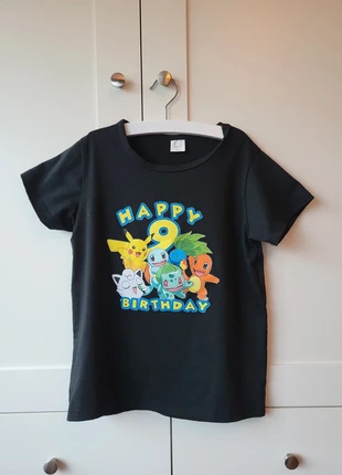 Happy birthday 9 jaar pokémon shirt, merk: Pokémon, staat: Heel goed, maat: 9 jaar / 134 cm, € 2,00, € 2,80 inclusief Kopersbescherming