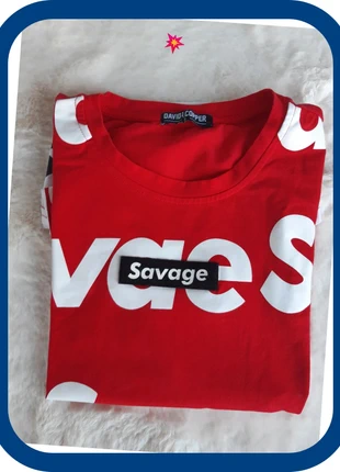 Tee-shirt Savage David&Copper taille S noir, rouge et blanc, marque: David Copper, état: Très bon état, taille: S, 5,00 €, 5,95 € Protection acheteurs incluse