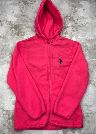 Veste Polaire Zippée Capuche U.S. Polo Assn | Taille L | Rose + logo brodé noir, marque: U.S. Polo Assn., état: Bon état, taille: L, 14,00 €, 15,40 € Protection acheteurs (Pro) incluse