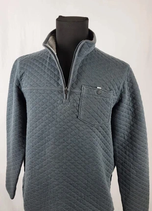 Sweat 1/4 zip Eddie Bauer matelassé gris anthracite quilted vintage chaud poche avant S, marca: Eddie Bauer, estado: Muito bom, tamanho: S, €15.00, €16.45 inclui Proteção do Comprador