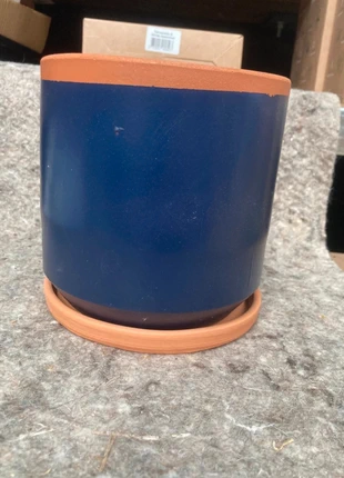 Pot cache pot terre cuite Casa Atlantica bleu nuit, marque: CASA, état: Neuf avec étiquette, 12,99 €, 14,34 € Protection acheteurs (Pro) incluse