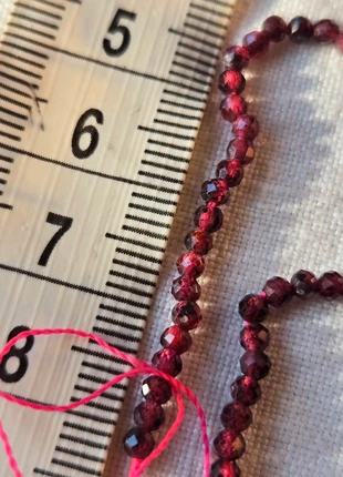Faceted dark red 3mm Garnet gemstone beads for jewellery making and crafts, brand: Craft, condition: New without tags, £12.00, £13.30 includes Buyer Protection
