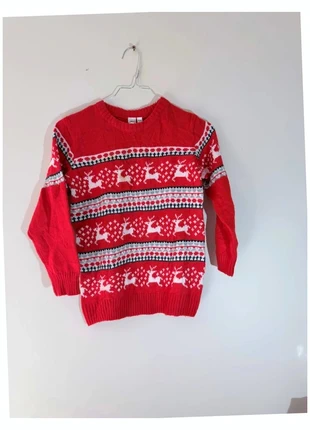 Superbe Pull de noel femme rouge Taille S motif rennes de noel col rond, brand: Kimu, condition: Very good, size: S / 36 / 8, €8.00, €9.10 includes Buyer Protection