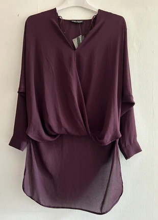 💜 Select Plum Draped Longline Blouse – Size 12 (EU 40), brand: Select, condition: New with tags, size: M / UK 12-14, £4.00, £4.90 includes Buyer Protection