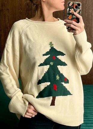 Pull de Noël homme sapin crème T.XL, état: Très bon état, taille: XL, 15,00 €, 16,45 € Protection acheteurs (Pro) incluse