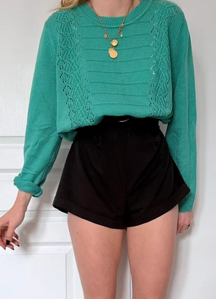 Splendide Pull Vintage Vert Maille Tressée Made In France 🌿, marque: Vintage Dressing, état: Très bon état, taille: L / 40 / 12, 22,00 €, 23,80 € Protection acheteurs (Pro) incluse