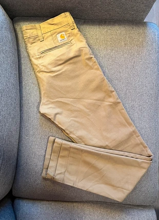 Pantalon Chino Carhartt WIP "Sid Pant" Beige - W30 L32, marca: Carhartt, estado: Bom, tamanho: M, €15.00, €16.45 inclui Proteção do Comprador