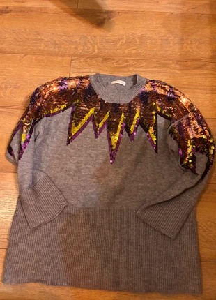 Pull gris sequins, brand: Flamant Rose, condizioni: Ottime, taglia: S / IT 40 / EU 36, €4.00, €4.90 include la Protezione acquisti