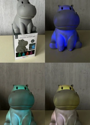 Veilleuse hippopotame LED – Home Kids, marque: Kids, état: Neuf avec étiquette, 8,00 €, 9,10 € Protection acheteurs incluse