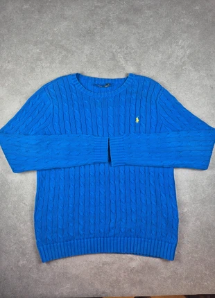Pull Torsadé Ralph Lauren Bleu Taille XL, marke: Ralph Lauren, zustand: Sehr gut, größe: XL, 55,00 €, 58,45 € inklusive Vinted-Käuferschutz