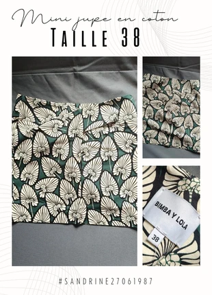 Mini jupe verte 🌷 Taille 38 🌷 Bimba y Lola, marque: Bimba Y Lola, état: Très bon état, taille: M / 38 / 10, 12,00 €, 13,30 € Protection acheteurs incluse